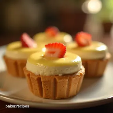 Easy NoFuss Vanilla Wafer Mini Cheesecakes Recipe Recipe Card