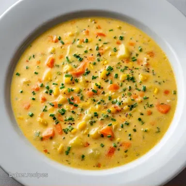 Vegan Corn Chowder with Coconut Milk Recipe Card