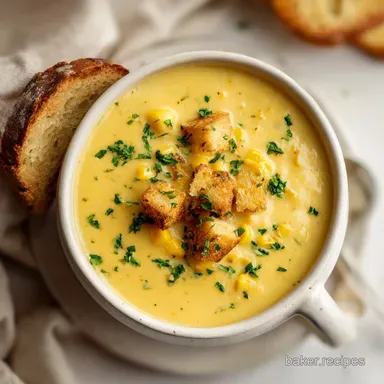 Corn Chowder: A Silky 50 Minute Homemade Soup Recipe Card