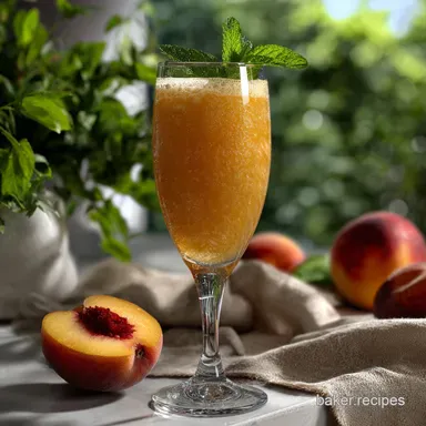 Peach Bellini Recipe: Velvety Texture & Crisp Bubbles Recipe Card