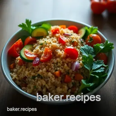 Easy & Wholesome Healthy Meal Ideas for Dinner: Vibrant Quinoa Bowl Recipe Card