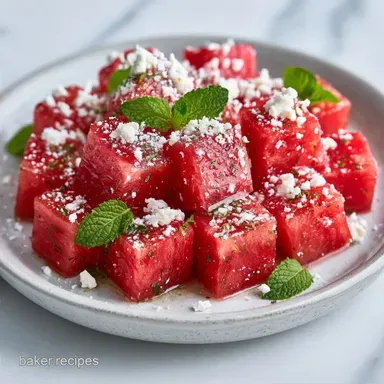 Watermelon Mint Snack for 6 Servings