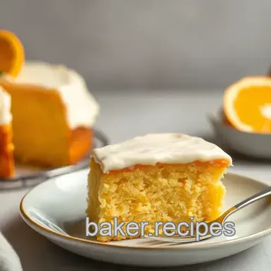 Delightful Sun-Kissed Orange Cake with Creamy Vanilla Frosting - A Family Favorite