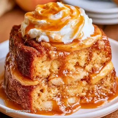 Whipped Caramel Apple Cake for 12 Recipe Card