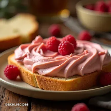 Easy Whipped Raspberry Honey Butter Recipe for Scones Toast Recipe Card