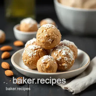 No-Bake Almond Butter Bliss Balls | Healthy Snack Recipe Card