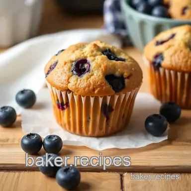 Easy Bake Blueberry Muffins - Healthy & Delicious: My Family's Go-To Recipe! Recipe Card