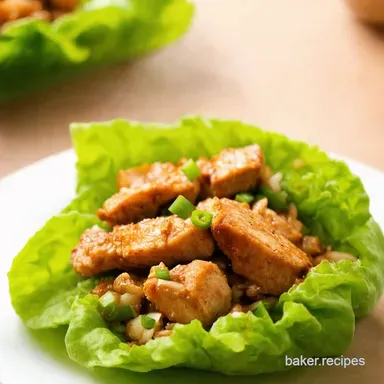 Zesty Asian Chicken Lettuce Wraps Fresh Fast Recipe Card