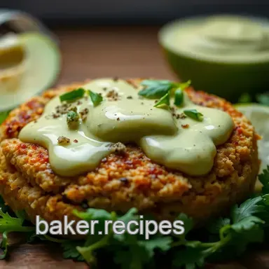 Delicious Zesty Chicken Burger with Avocado Lime Dressing Recipe