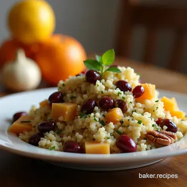 20Minute Zesty Cranberry Couscous Salad Recipe Potluck Ready Recipe Card