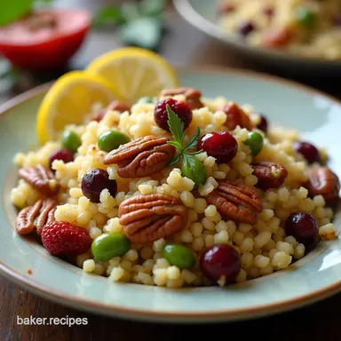 20Minute Zesty Cranberry Couscous Salad Recipe Potluck Ready