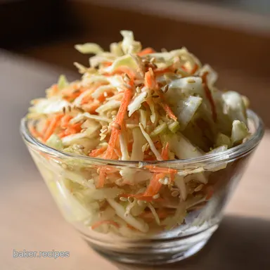 Zesty Asian Coleslaw Recipe: Crunchy Ginger & Sesame Kick! Recipe Card