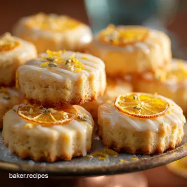 Orange Cookies: The Best Zesty Glazed Shortbread Recipe Recipe Card