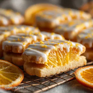 Orange Cookies: The Best Zesty Glazed Shortbread Recipe