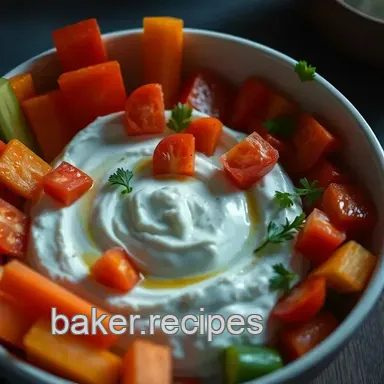Zesty Greek Yogurt Veggie Dip: A Taste of the Med!