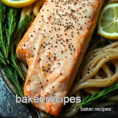 Easy & Juicy Lemon Pepper Salmon Recipe: My Go-To Oven Delight Recipe Card