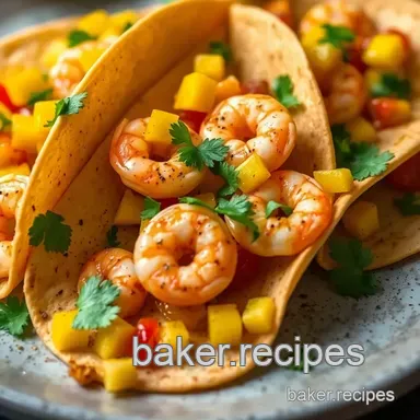 Zesty Mexican Shrimp Tacos with Mango Salsa &ndash; A Taste of Coastal Mexico Recipe Card