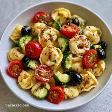 Zesty Tortellini Salad in 25 Minutes Recipe Card