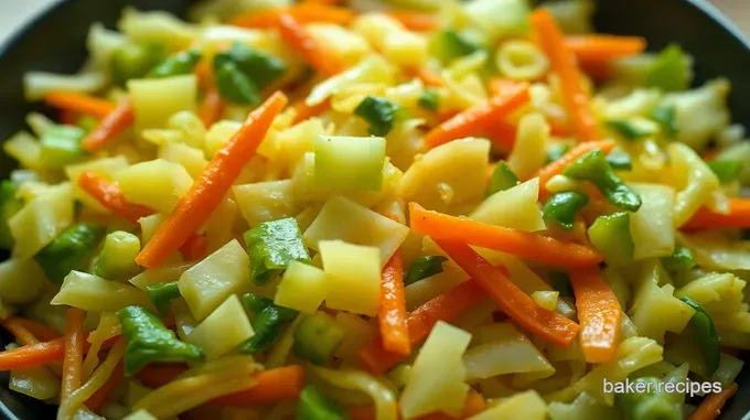 Cabbage Stir-Fry with Ginger and Garlic