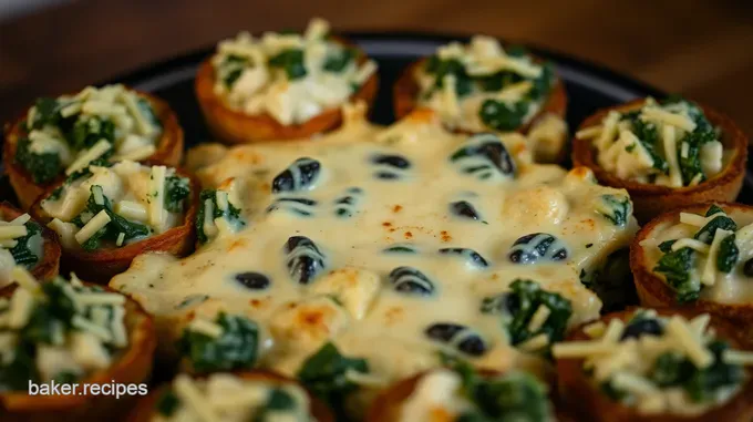Cheesy Spinach and Artichoke Dip Bites
