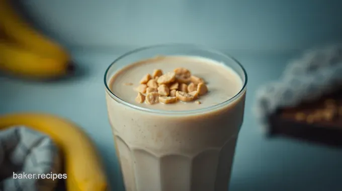 Creamy Peanut Butter Banana Smoothie Delight