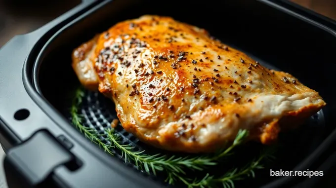 Crispy Air-Fried Turkey Breast with Herb Butter
