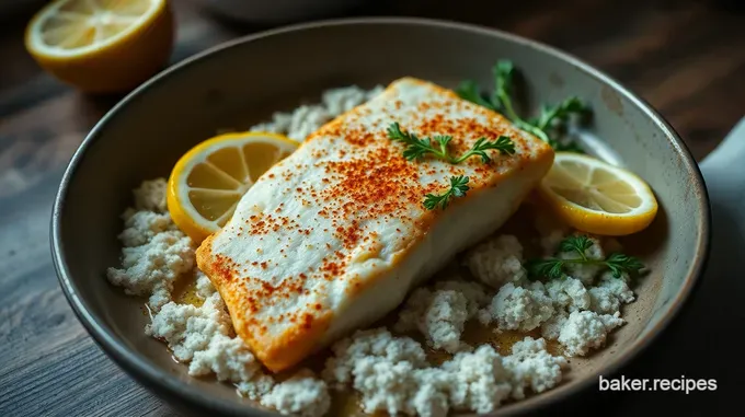 Crispy Pan Fried Cod with Lemon Herb Butter