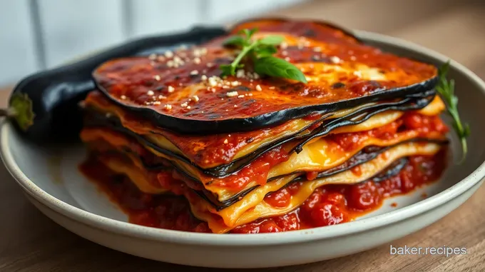 Deliciously Layered Eggplant Lasagna: A Hearty Twist on a Classic