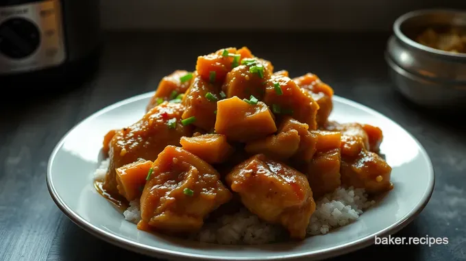 Easy Slow Cooker Honey Garlic Chicken