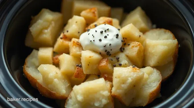 Effortless Crockpot Baked Potatoes