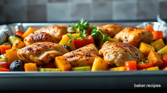 One-Pan Wonder: Herbed Sheet Pan Chicken with Roasted Veggies
