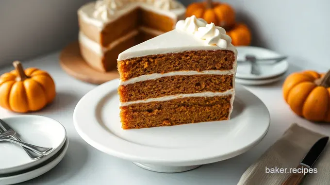 Pumpkin Spice Layer Cake with Cream Cheese Frosting