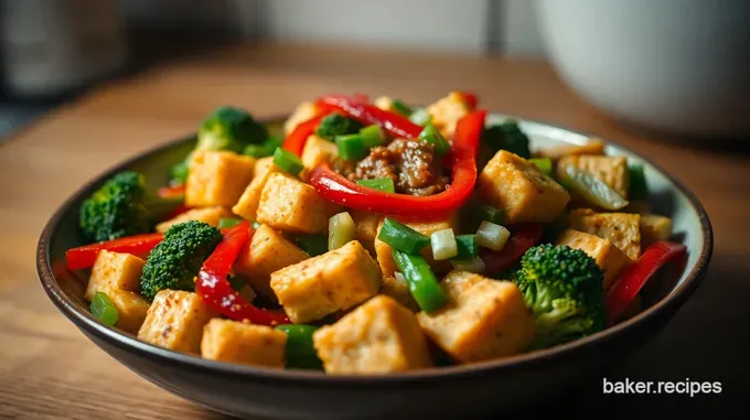 Quick and Easy Tofu Stir-Fry: Colourful Veggie Delight