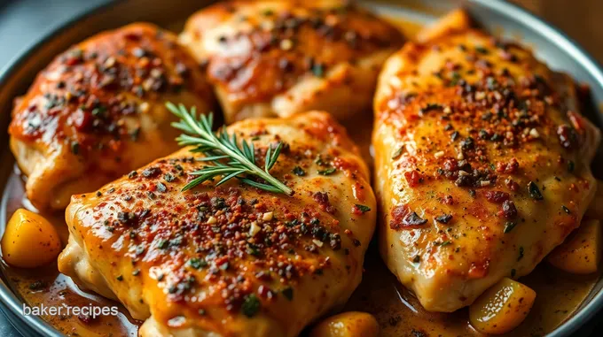 Savory Baked Bone-In Chicken Breasts with Herb Butter