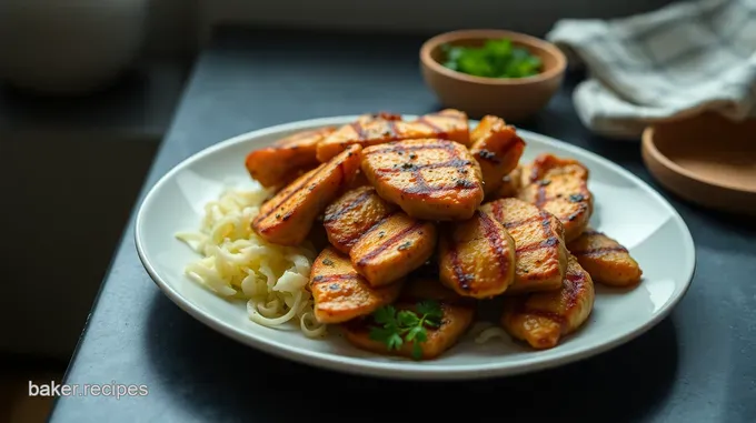 Savory Grilled Chicken Strips with a Zesty Marinade