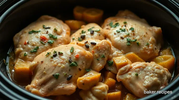 Savory Slow Cooker Chicken Breast with Herbs and Lemon