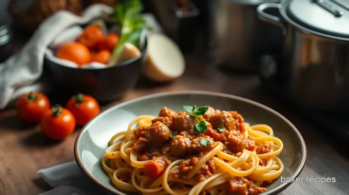Savoury Italian Sausage Ragu with Pappardelle
