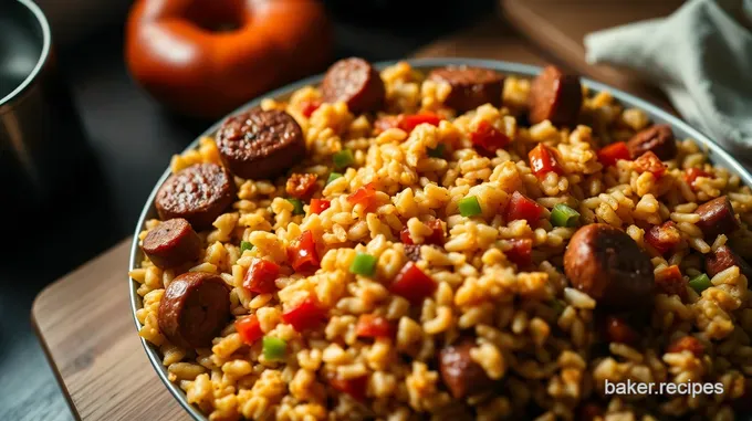 Southern Sausage and Rice Casserole