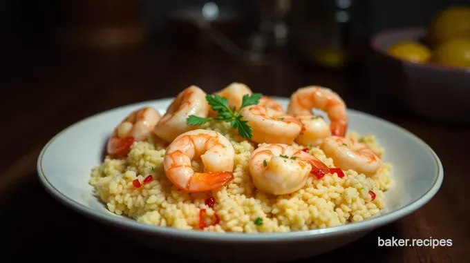 Spicy Garlic Shrimp with Lemon Couscous