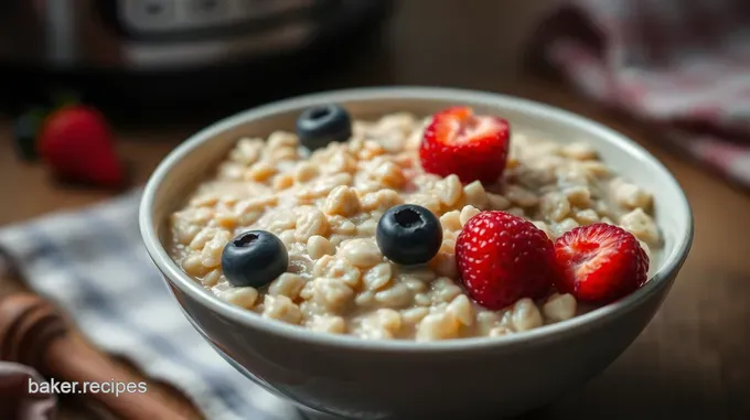 Velvety Pressure Cooker Steel Cut Oats