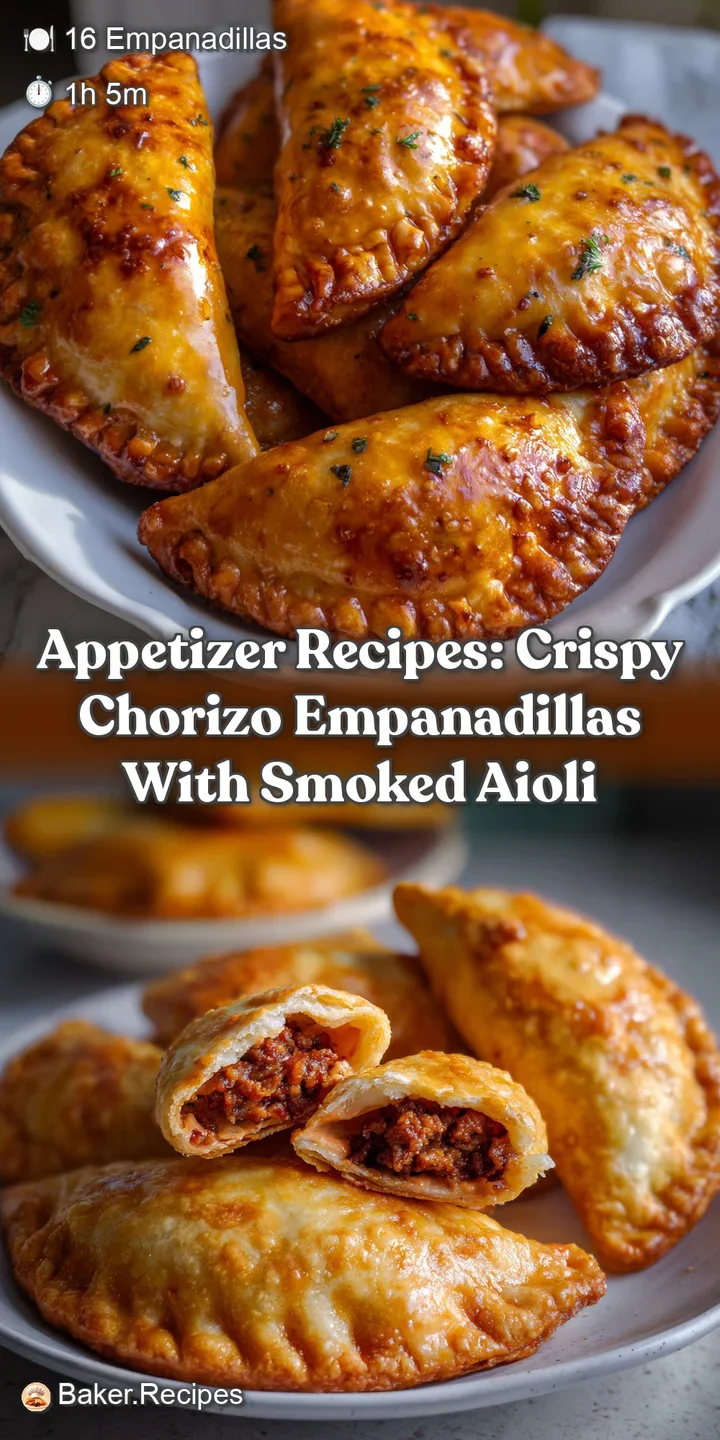 Appetizer Recipes: Crispy Chorizo Empanadillas with Smoked Aioli