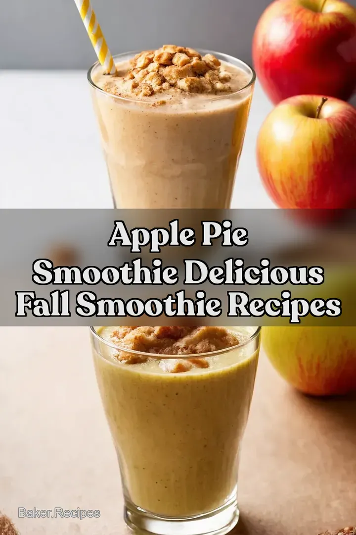 Apple Pie Smoothie Delicious Fall Smoothie Recipes