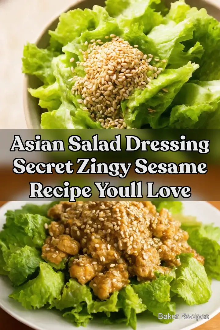 Asian Salad Dressing Secret Zingy Sesame Recipe Youll Love