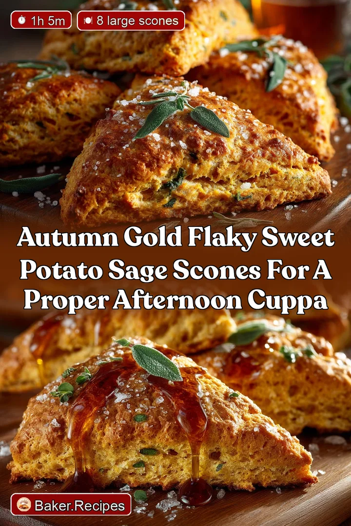 Autumn Gold Flaky Sweet Potato Sage Scones for a Proper Afternoon Cuppa