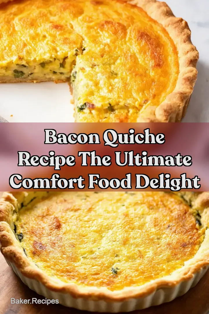 Bacon Quiche Recipe The Ultimate Comfort Food Delight