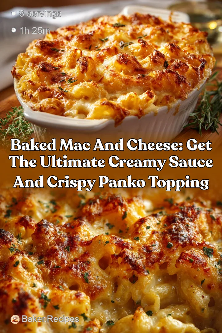 Baked Mac and Cheese: Get the Ultimate Creamy Sauce and Crispy Panko Topping