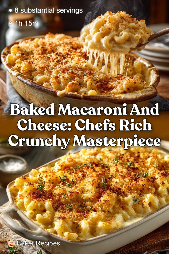 Baked Macaroni and Cheese: Chefs Rich Crunchy Masterpiece