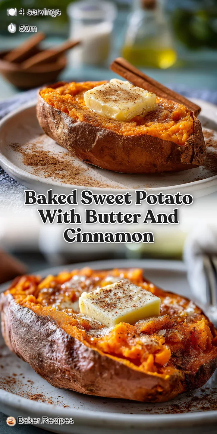 Close-up: Steaming, soft sweet potato flesh, glistening with melted butter and a dusting of cinnamon, inviting warmth in e...