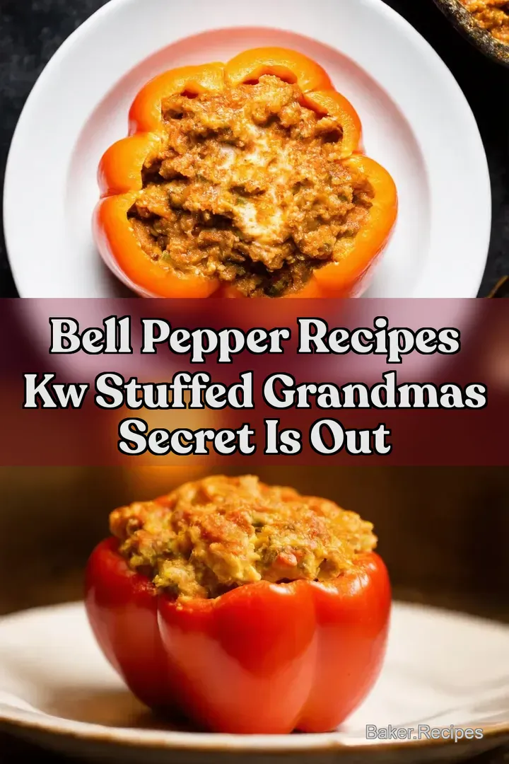 Bell Pepper Recipes kw Stuffed Grandmas Secret is Out