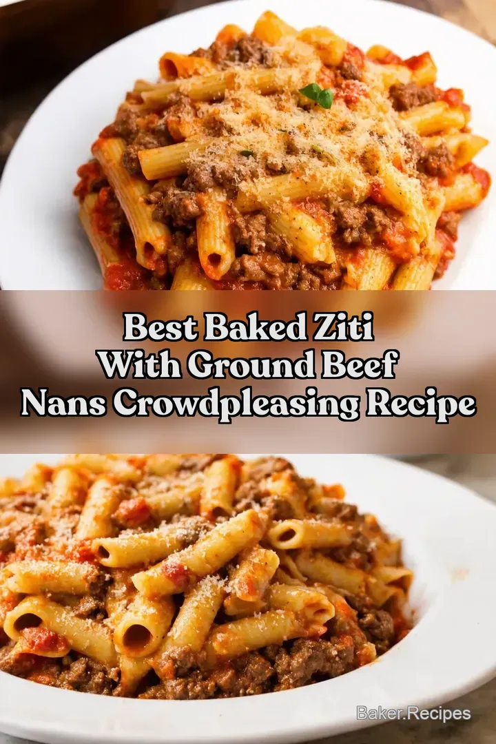 Best Baked Ziti With Ground Beef Nans CrowdPleasing Recipe